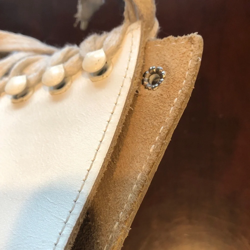 Ice Skates Riedell White Leather Vintage - Picture 3 of 13